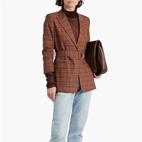 ❤️❤️❤️ Derek Lam 10 Crosby Harrison Gathered Sleeve Blazer size 4❤️❤️❤️ - Picture 6 of 8